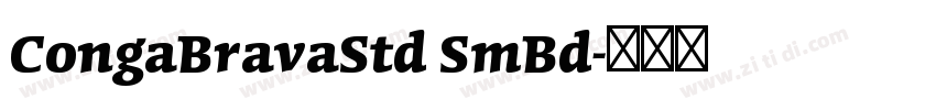 CongaBravaStd SmBd字体转换